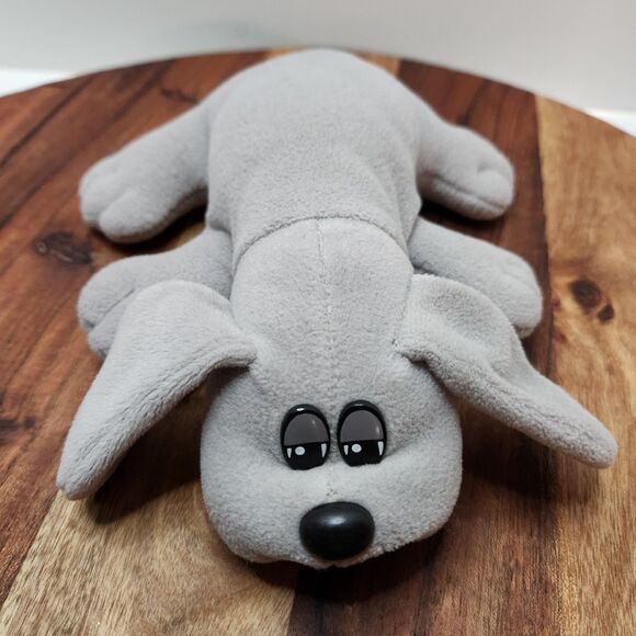 Vintage 1985 Tonka Pound Puppies – Grey Plush Dog, Made in Korea - Picture 1 of 14